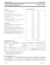 74ALVCH16540DL Datasheet Pagina 2