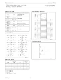 74ALVCH16540DL Datasheet Page 3