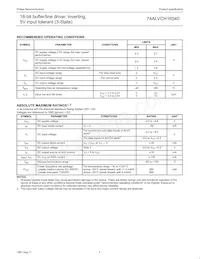 74ALVCH16540DL Datasheet Page 4