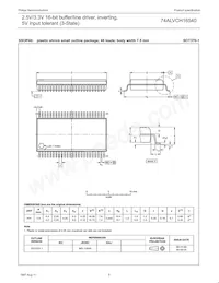 74ALVCH16540DL Datasheet Pagina 9