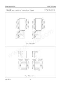 74ALVCH16543DGG:11 Datasheet Page 6