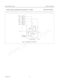 74ALVCH16543DGG:11數據表 頁面 7