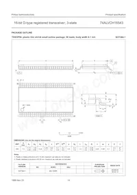 74ALVCH16543DGG:11數據表 頁面 15