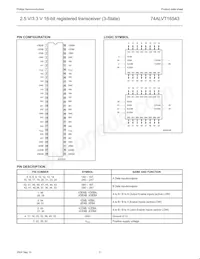74ALVT16543DL Datasheet Page 4