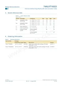 74ALVT16823DGG Datasheet Pagina 3