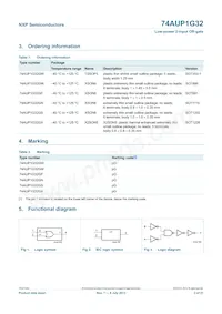 74AUP1G32GW/DG數據表 頁面 3