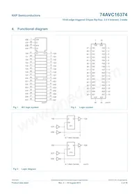 74AVC16374DGG Datasheet Pagina 3