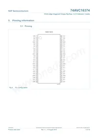 74AVC16374DGG Datasheet Pagina 4