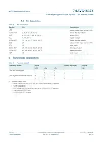 74AVC16374DGG Datasheet Pagina 5