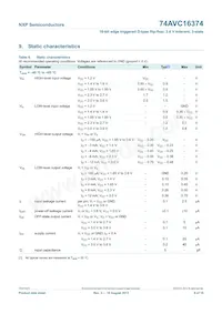 74AVC16374DGG數據表 頁面 7