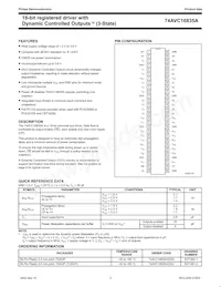 74AVC16835ADGV Datasheet Pagina 3