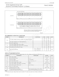 74AVC16835ADGV數據表 頁面 5