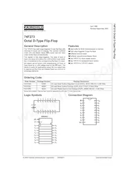 74F273SCX Datenblatt Cover