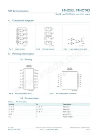 74HC03D/AUJ Datasheet Page 2