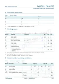 74HC03D/AUJ Datasheet Page 3