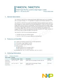 74HC574N Datasheet Cover