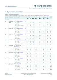 74HC574N Datasheet Page 7