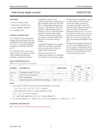 74HC93N Datasheet Pagina 2