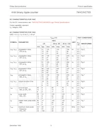 74HC93N Datasheet Pagina 5