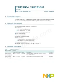 74HCT1G04GW Datasheet Page 2