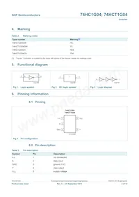 74HCT1G04GW Datasheet Pagina 3