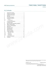 74HCT1G04GW Datasheet Page 13