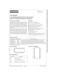 74LCXZ245MTCX Datenblatt Cover