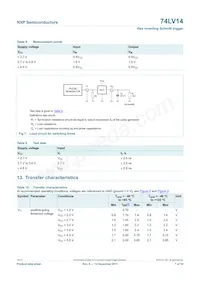 74LV14N Datenblatt Seite 7