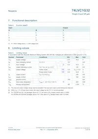 74LVC1G32GW數據表 頁面 4