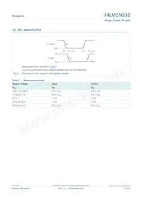 74LVC1G32GW Datasheet Pagina 7