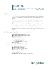 74LVC1G74GD/S470 Datasheet Cover