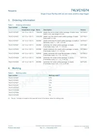 74LVC1G74GD/S470 Datenblatt Seite 2