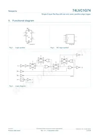 74LVC1G74GD/S470 Datasheet Pagina 3