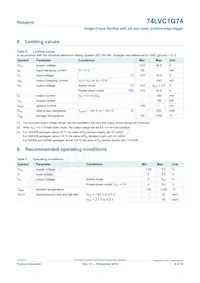 74LVC1G74GD/S470 Datasheet Pagina 6