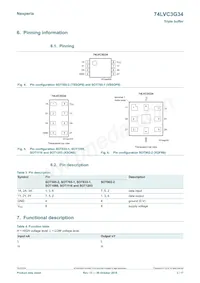 74LVC3G34GD/S470 Datasheet Pagina 3