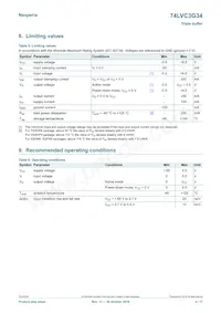 74LVC3G34GD/S470 Datasheet Pagina 4