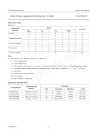 74LVC543ABQ Datasheet Pagina 3