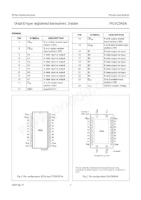 74LVC543ABQ Datasheet Pagina 4