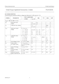 74LVC543ABQ數據表 頁面 7