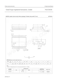 74LVC543ABQ Datasheet Pagina 15