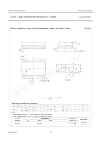 74LVC543ABQ Datenblatt Seite 16