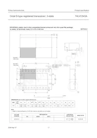 74LVC543ABQ Datasheet Pagina 17