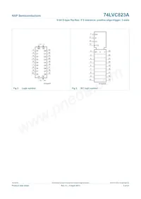 74LVC823ABQ數據表 頁面 4