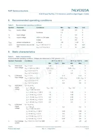 74LVC823ABQ Datasheet Page 8