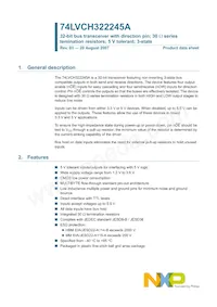 74LVCH322245AEC/G; Datasheet Copertura