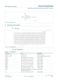 74LVCH322245AEC/G; Datasheet Pagina 4