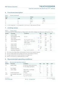 74LVCH322245AEC/G; Datasheet Pagina 5