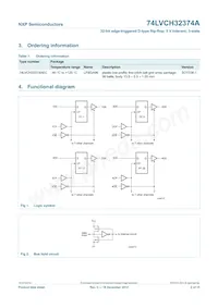 74LVCH32374AEC/G Datasheet Pagina 2