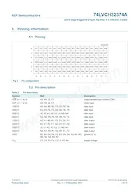 74LVCH32374AEC/G Datasheet Pagina 3