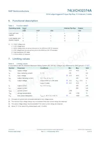 74LVCH32374AEC/G Datenblatt Seite 4